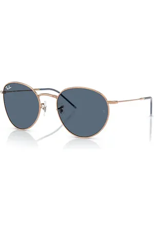 Ray-Ban Round Reverse Lunettes De Soleil Monture Verres Bleu 53-21