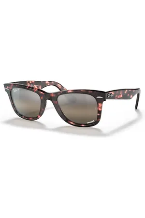 Ray-Ban Original Wayfarer Chromance Lunettes De Soleil Monture Verres Argent Polarisé 50-22
