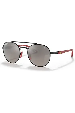 Ray-Ban Rb3696m Scuderia Ferrari Collection Lunettes De Soleil Monture Verres Gris Polarisé 51-20