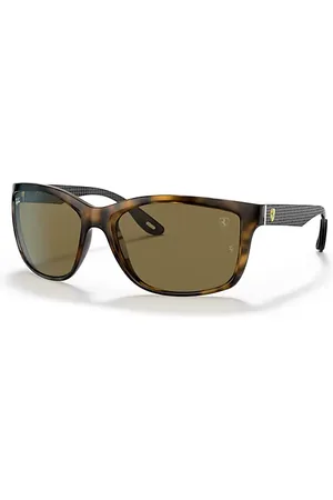 Ray-Ban Rb8356m Scuderia Ferrari Collection Lunettes De Soleil Monture Verres Brun 61-18