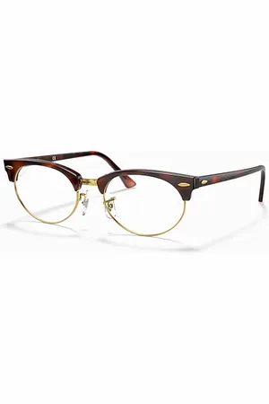 Ray-Ban Clubmaster Oval Optics Monture Fausse Écaille De Tortue Verres Incolore 52-19