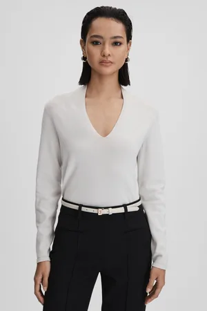 Reiss Lina - Haut froncé à col semi-cheminée