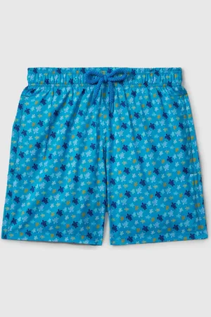 Vilebrequin Short de bain repliable à imprimé tortues