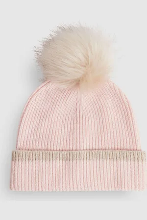 Reiss Hattie - Bonnet à pompon côtelé en laine