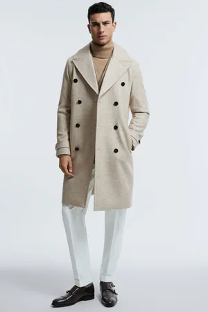 ATELIER Hardwick - Manteau Italian en laine mélangée à fermeture croisée