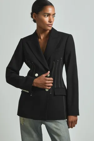 ATELIER Honor - Blazer croisé à point corset