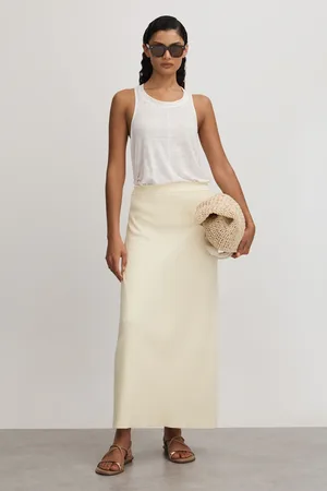 Anna Quan Ines - Jupe mi-longue en maille de coton