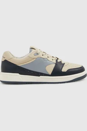 Reiss Astor Perf - Leather Lace Up Trainers