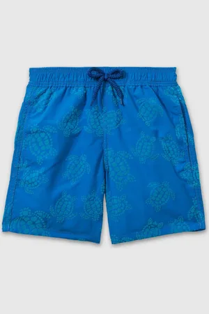 Vilebrequin Short de bain repliable à imprimé tortues