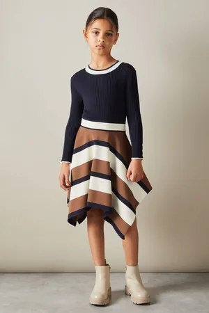 Reiss Rachel - Knitted Colourblock Asymmetric Dress
