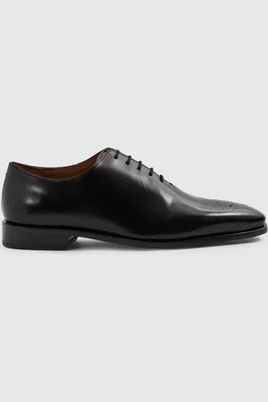 Reiss Mead Brogue - Leather Brogue Detail Lace Up Shoes