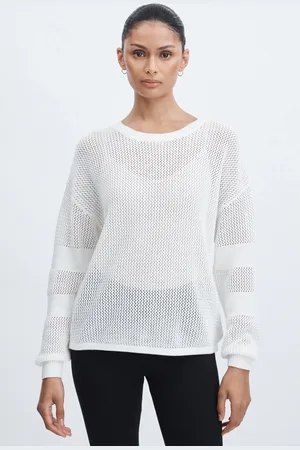 The Upside Fenway Crew - 100% Organic Cotton Open Knit Jumper