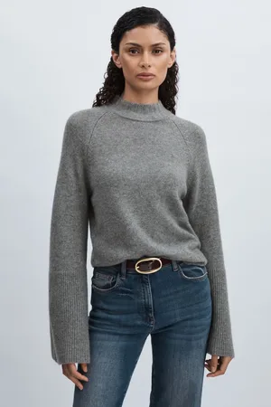 Paige Laurel Sweater - 100% Cashmere High-Neck Jumper
