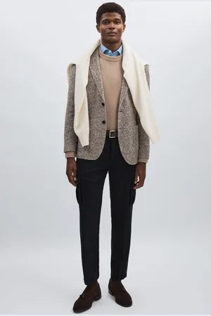 Les Deux Cargo Suit Pants - Wool-Blend Cargo Suit Trousers