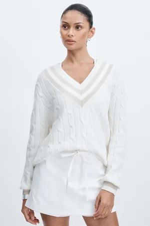 The Upside Louie - Sweater 100% Organic Cotton Cable-Knit Jumper