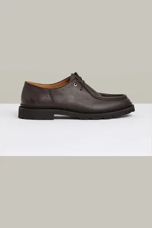 Reiss Hatton - Leather Moccasin-Toe Lace-Up Shoes
