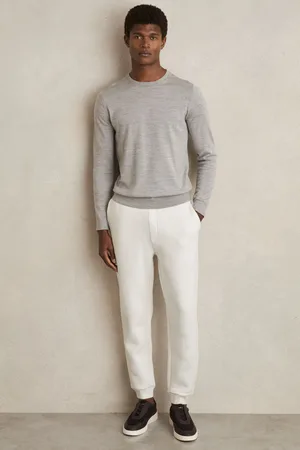Reiss Bow -Nœud Cotton-Blend Ribbed Drawstring Joggers