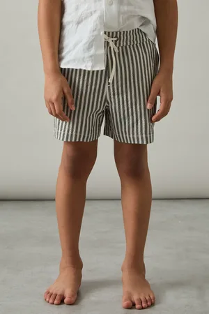 Reiss Bay - Short de bain rayé en seersucker