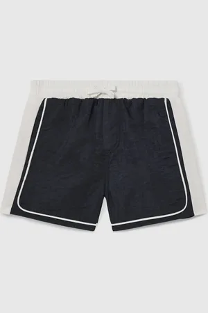 Reiss Cano - Cano Short de bain color-block à bordures passepoilées