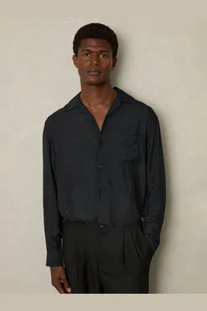 Reiss Aperitif - Cocktail-Jacquard Faille Shirt