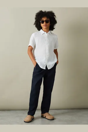 Reiss Holiday -Vacances Short Sleeve 100% Linen Shirt