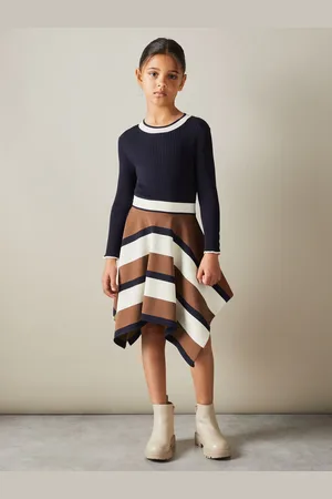 Reiss Rachel - Knitted Colourblock Asymmetric Dress