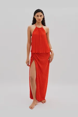 GOOD AMERICAN Plisse Sarong - Plisse Beach Cover-Up Sarong
