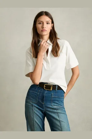 Reiss Astrid - Open-Collar Polo Shirt