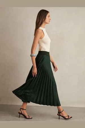 Reiss Seren - Jupe Midi pliss??e