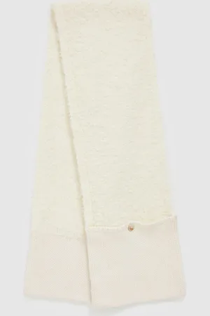 Reiss Becca - Becca Pouch-Pocket Fluffy Scarf With Wool And Cashmere