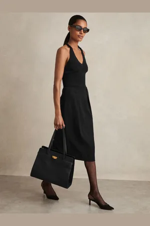 Reiss Gabi - Pleated Crepe Pencil Skirt