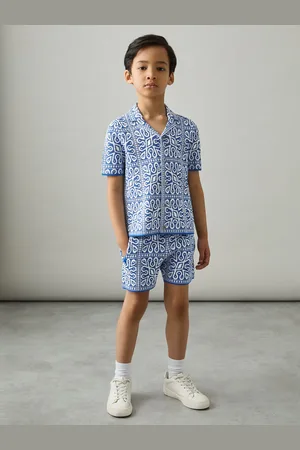 Reiss Redhill - Tile Pattern Knit Shorts