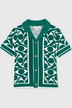 Reiss Edmonds - Edmonds Abstract-Pattern Towelling Shirt