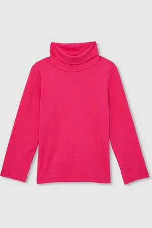 Reiss Carey - Carey Cotton-Jersey Roll-Neck Top with Stretch