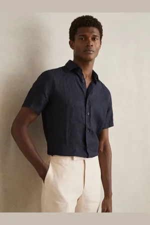 Reiss Holiday -Vacances Chemise en lin ?? manches courtes