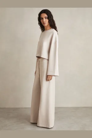 Reiss Freya - Wide Leg Drawstring Joggers