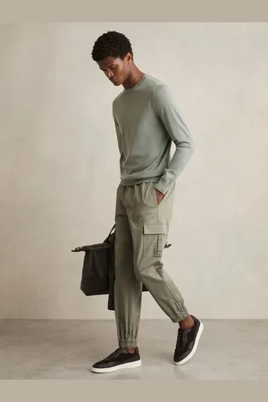 Reiss Haven - Cotton Drawstring Cargo Trousers