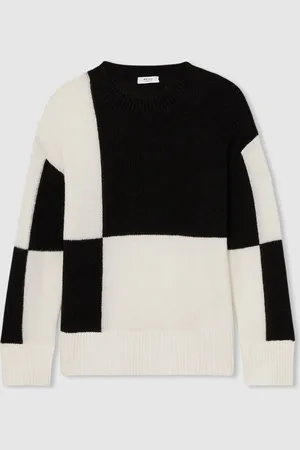 Reiss Amelia - Amelia Colourblock-Intarsia Jumper with Wool and Alpaca