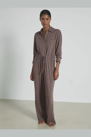 Reiss Rita - Thermal Jersey Drawstring Jumpsuit