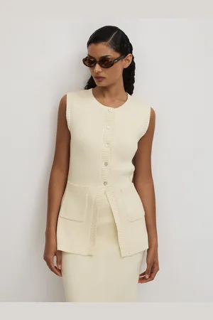 Anna Quan Codie - Cardigan sans manches en maille de coton