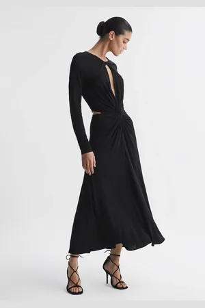 Reiss Faye - : Robe mi-longue ?? torsade et d??coupe