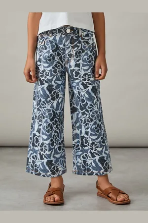 Reiss Skylar - Floral-Print Straight-Leg Jeans