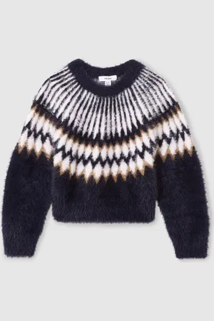 Reiss Indy - Indy Fair Isle Jumper With Wool