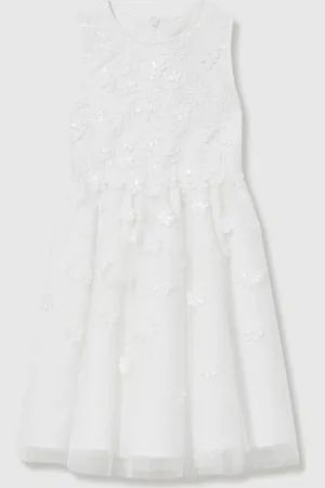 Reiss Clementine - Clementine Tulle Floral-Embroidered Bridesmaid Dress
