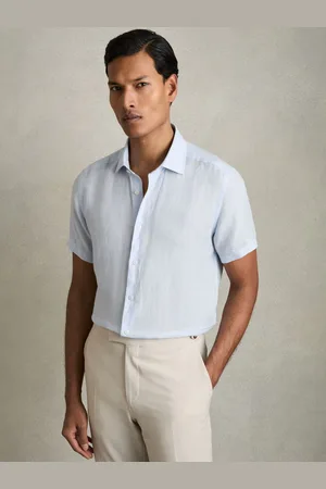 Reiss Holiday -Vacances Chemise en lin ?? manches courtes
