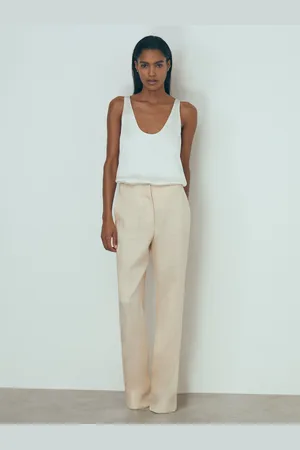 ATELIER Penelope - Pantalon de costume Italian textur?? slim ??vas??