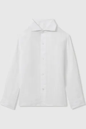 Reiss Ruban - Ruban Chemise en lin col cutaway