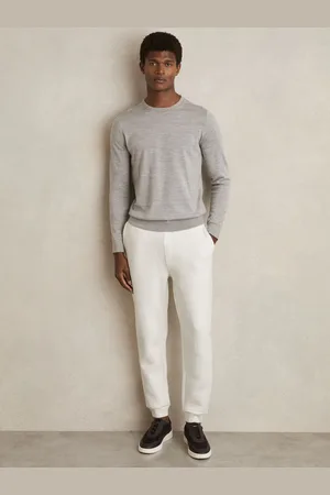 Reiss Bow -N??ud Cotton-Blend Ribbed Drawstring Joggers