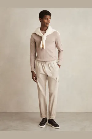 Reiss Haven - Cotton Drawstring Cargo Trousers
