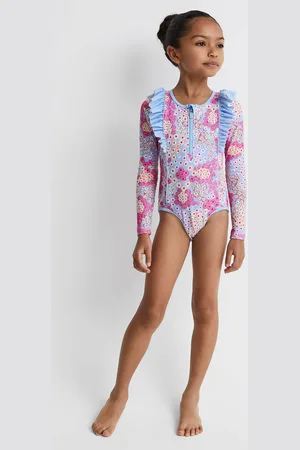 Reiss Poppy -Imprim?? coquelicots Maillot de bain ?? manches longues et imprim?? floral